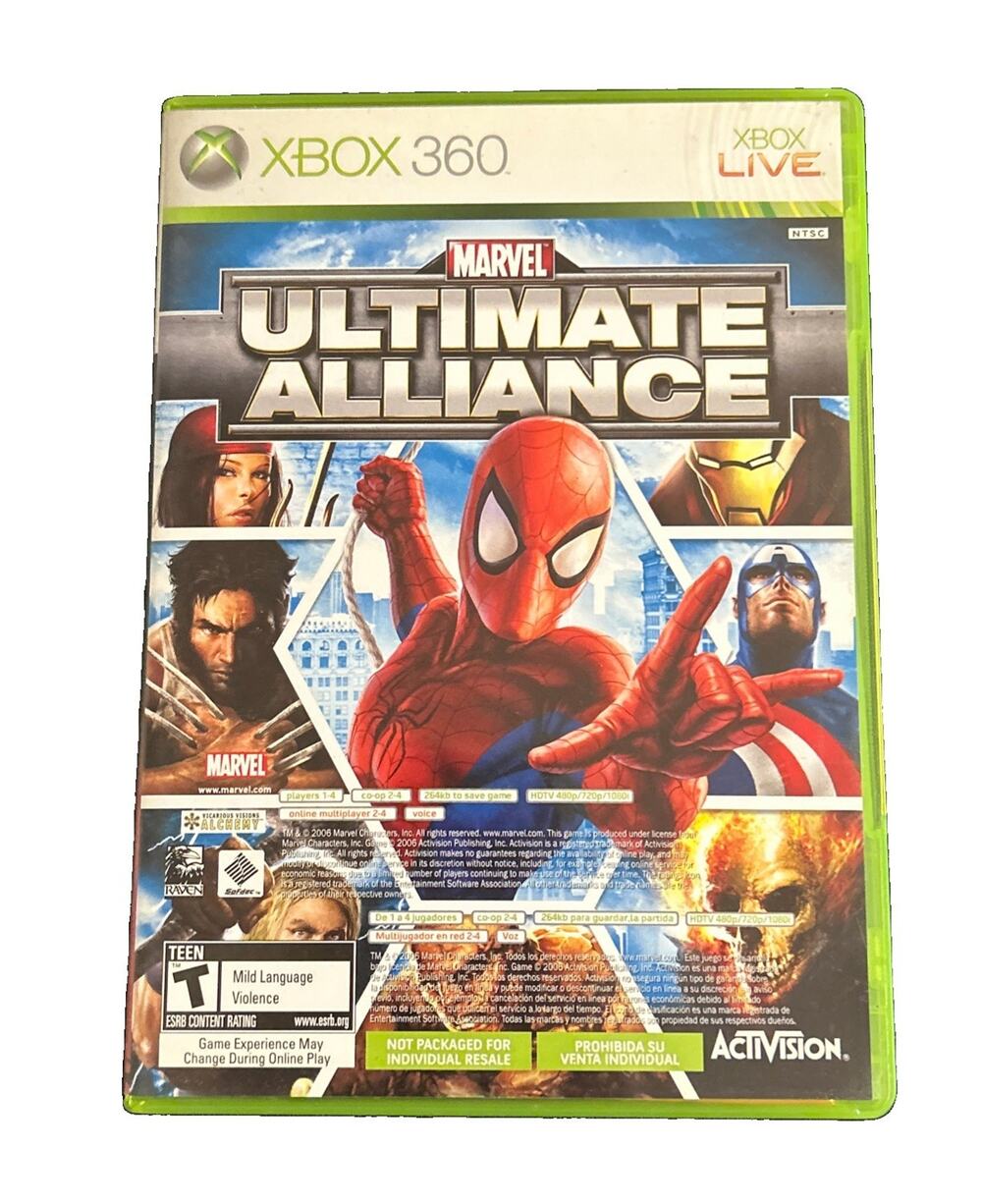 Marvel Ultimate Alliance & Forza 2 XBox 360 2 Disc Set 2 Manuals Tested Working